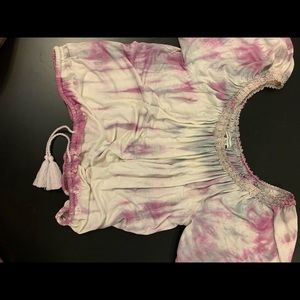 CROPPED TIE DIE TOP